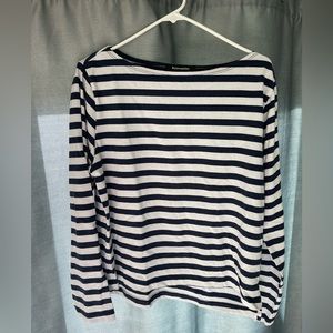 Reformation navy blue cotton top